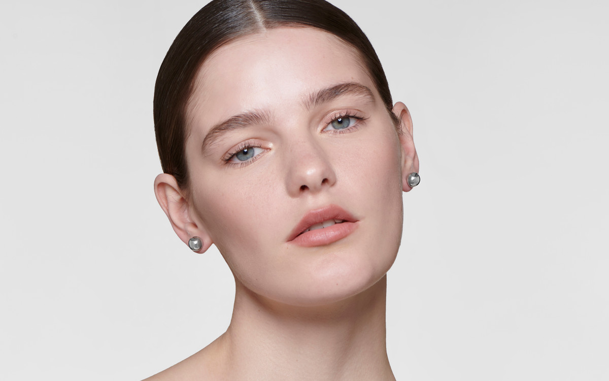 【HYERES LOR】25SS★ Champagne Full Moon Silver Duo Earrings HYÈRES LOR (イエールロール ) - シャンパンフルムーンシルバー