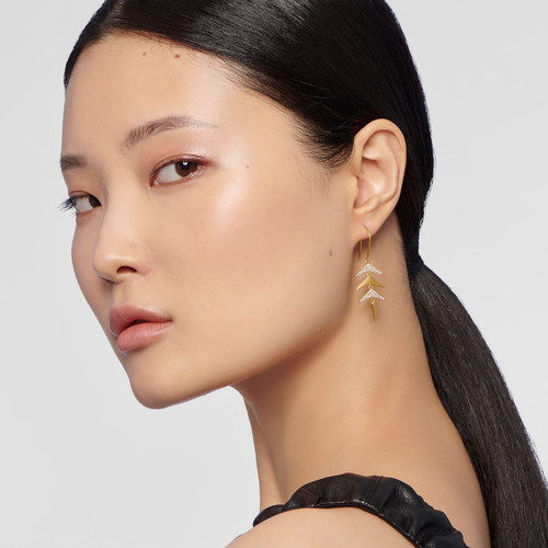 Wingspan Diamond Chandelier Earrings Short Wingspan Diamond Chandelier Earrings Short