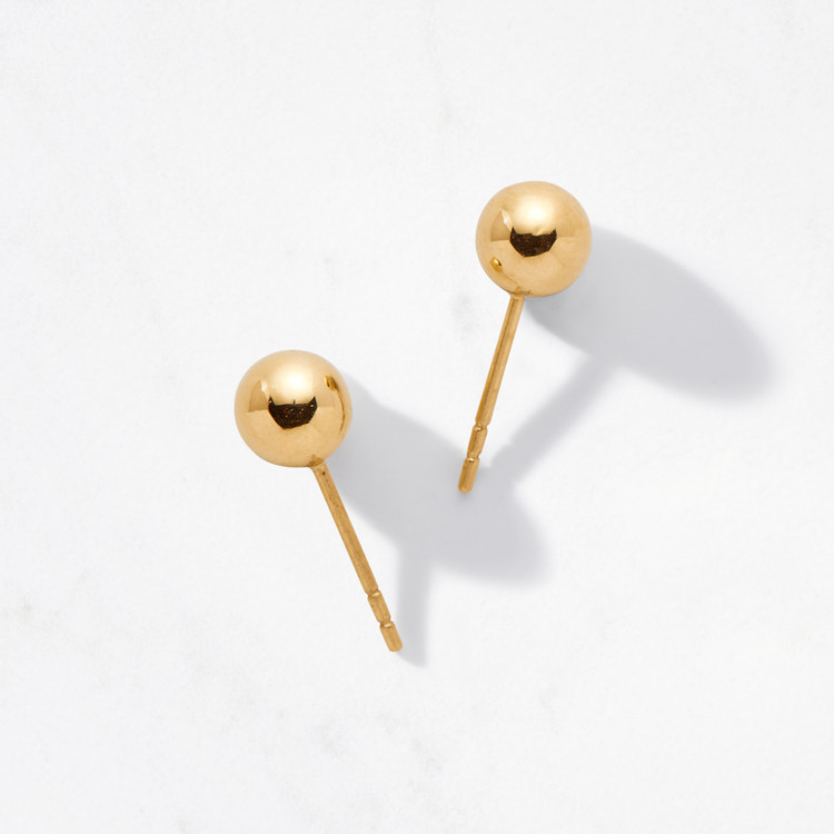 Golden Moon Earrings Medium / Polished