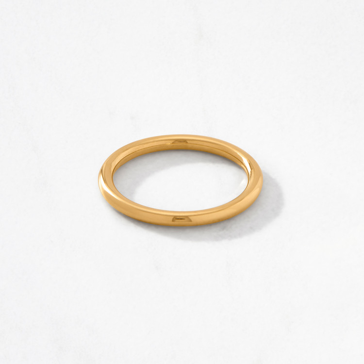 Clean Cut Stack Ring Polished