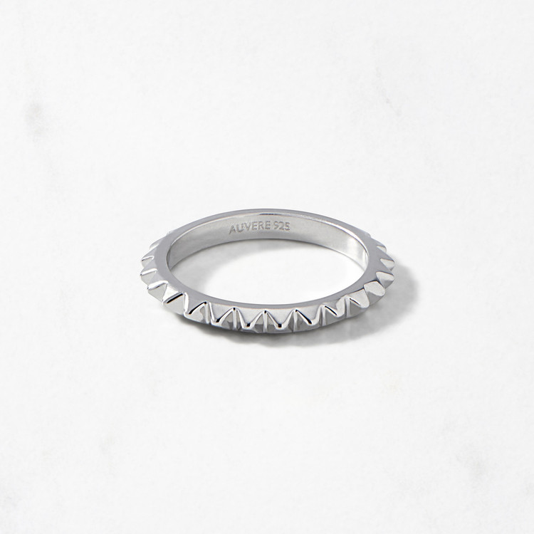 Pyramid Band Narrow / Silver Pyramid Band Narrow / Silver