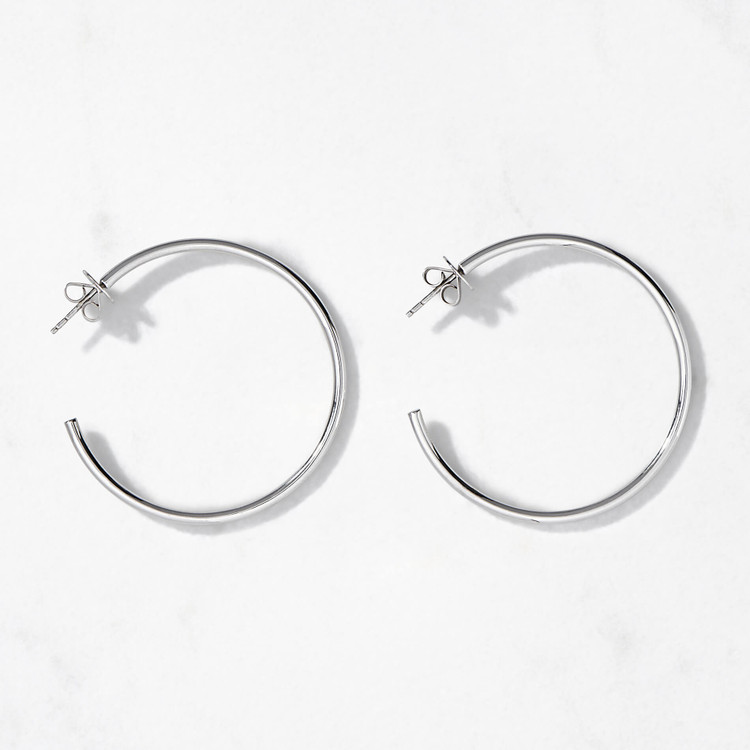 The Hoop  Earrings M / Silver The Hoop  Earrings M / Silver