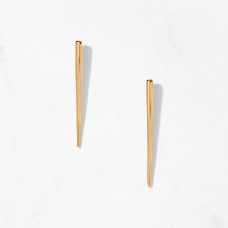 Gold Spike Earrings Short Gold Spike Earrings Short