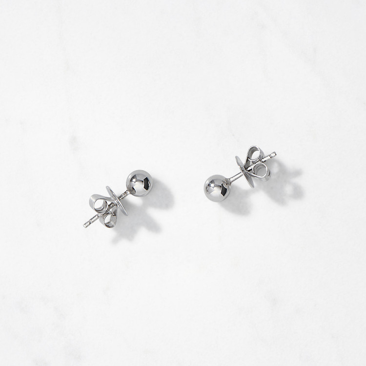 HYERES LOR】25SS☆ Champagne Full Moon Silver Duo Earrings HYERES LOR】25SS☆ Champagne Full Moon Silver Duo Earrings