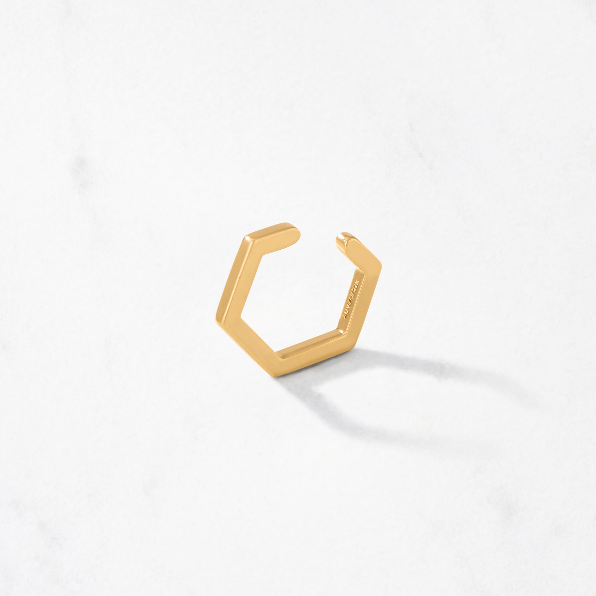 Open Hex Ear Cuff - Auvere