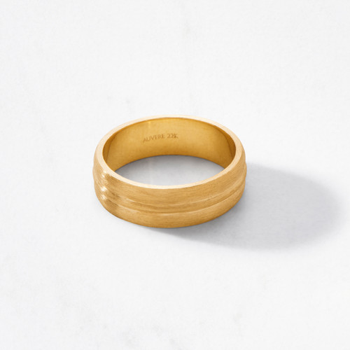 【HYERES LOR】22FW★ Noailles color 14K Double Ring (male) doublebarrel_satin_ring_02__90