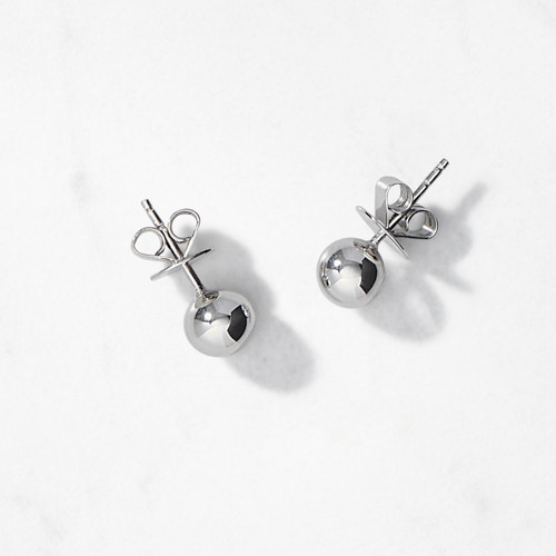 Silver Moon Earrings Medium