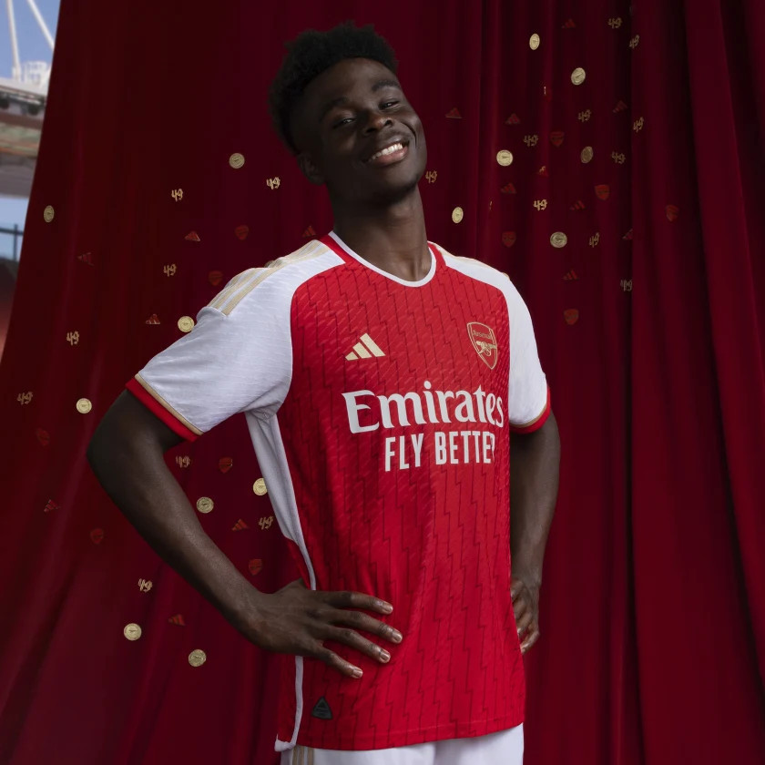 MARTINELLI #11 Arsenal 23/24 Authentic Men's Home Shirt - Arsenal Font