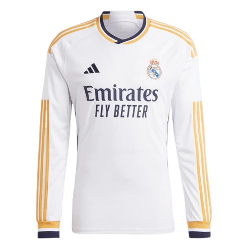 VINI JR #7 Real Madrid 23/24 Men's Home Long Sleeve Shirt