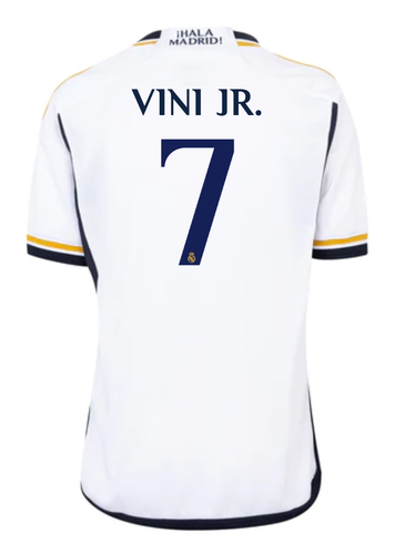 VINI JR #7 Real Madrid 23/24 Kid's Home Shirt and Shorts