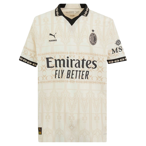 AC Milan X Pleasures 23/24 Authentic Men's Light Shirt