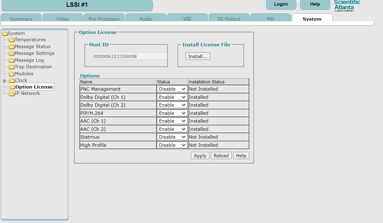 Cisco / Scientific Atlanta HDTV Encoder D9054