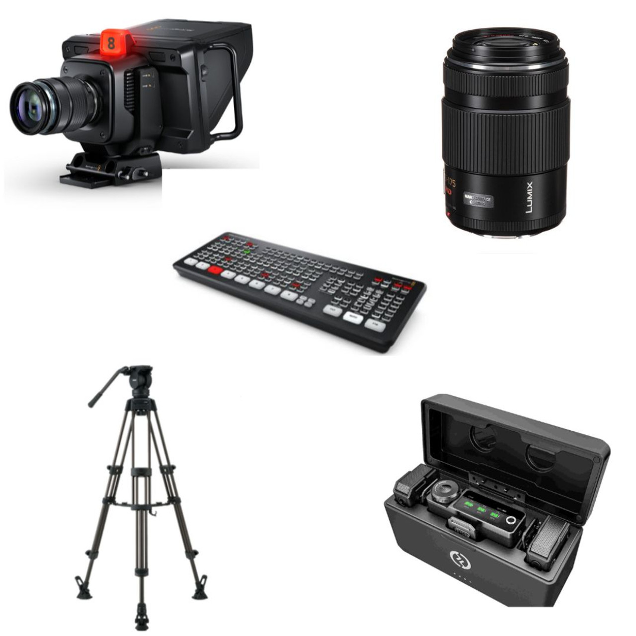 Blackmagic Design 4K G2 Camera Package 2 with 8 Channel SDI ISO Switcher