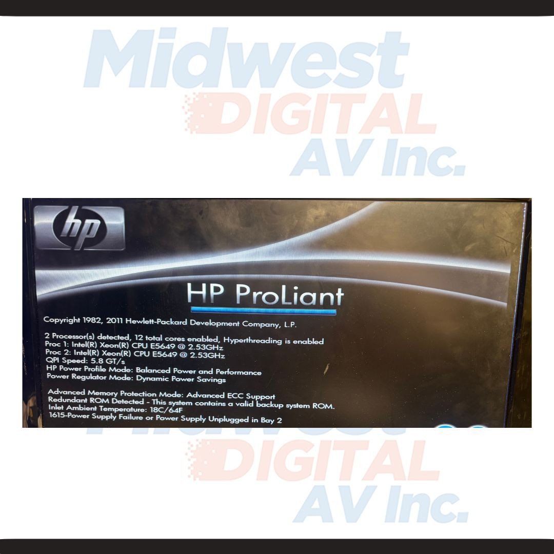 HP Proliant DL360 G7 Server,  Intel Xeon E5649