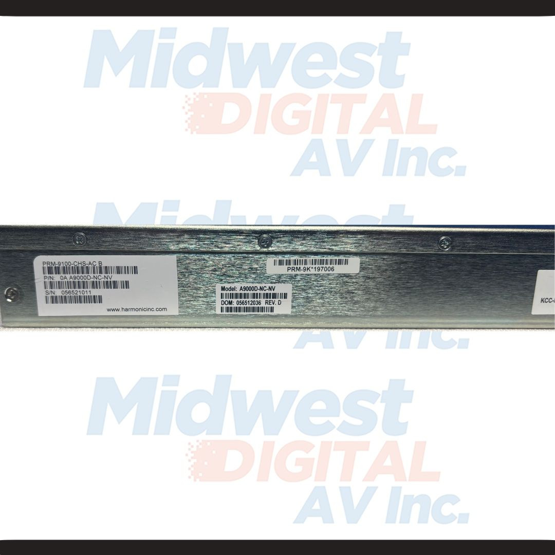 Harmonic ProStream 9100 Stream Processor Transcoder PRM-9100-CHS-ACB
