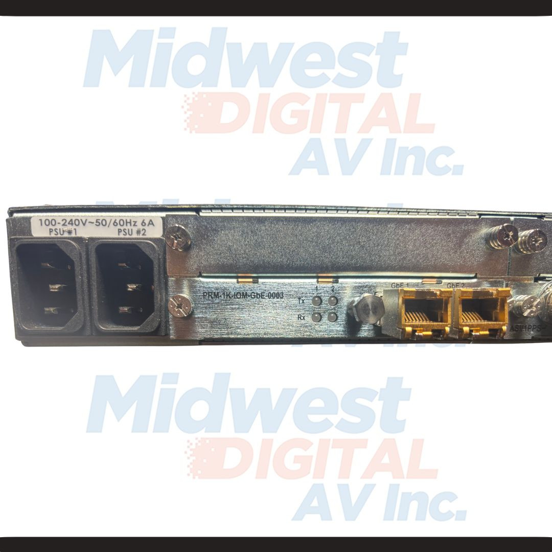 Harmonic ProStream 9100 Stream Processor Transcoder PRM-9100-CHS-ACB
