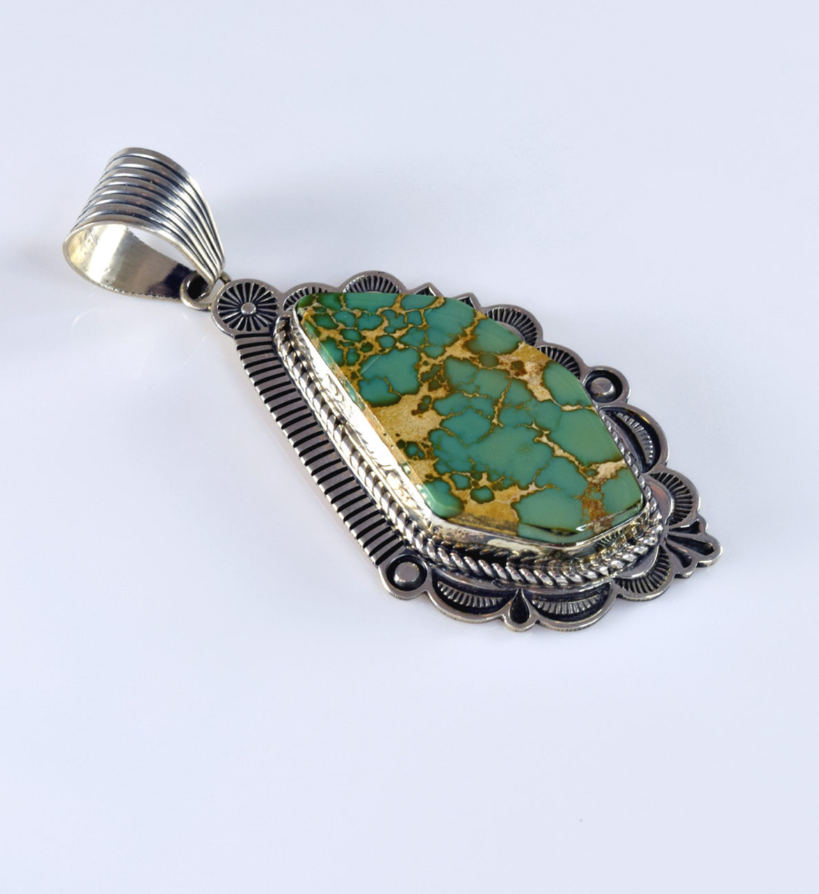 High grade King's Manassa Turquoise Pendant
