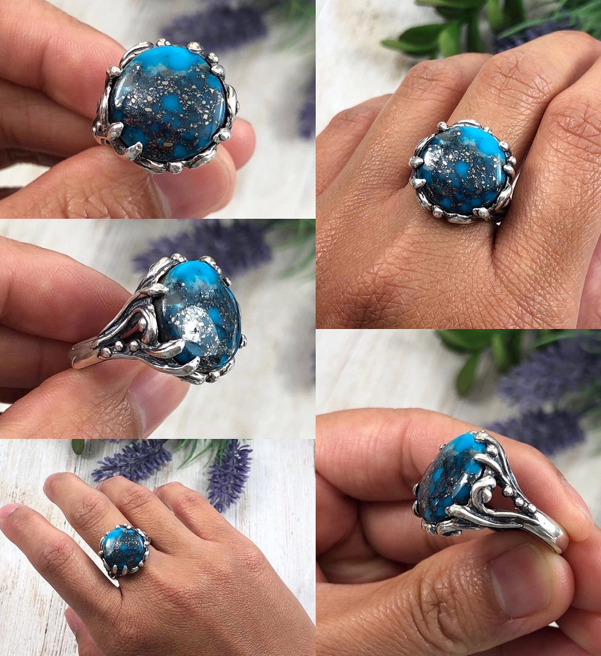 tartanDia❣️天然石ブルーサファイアリング＆ブローチセット　12号 tartanDia❣️天然石ブルーサファイアリング＆ブローチセット 12号 6月