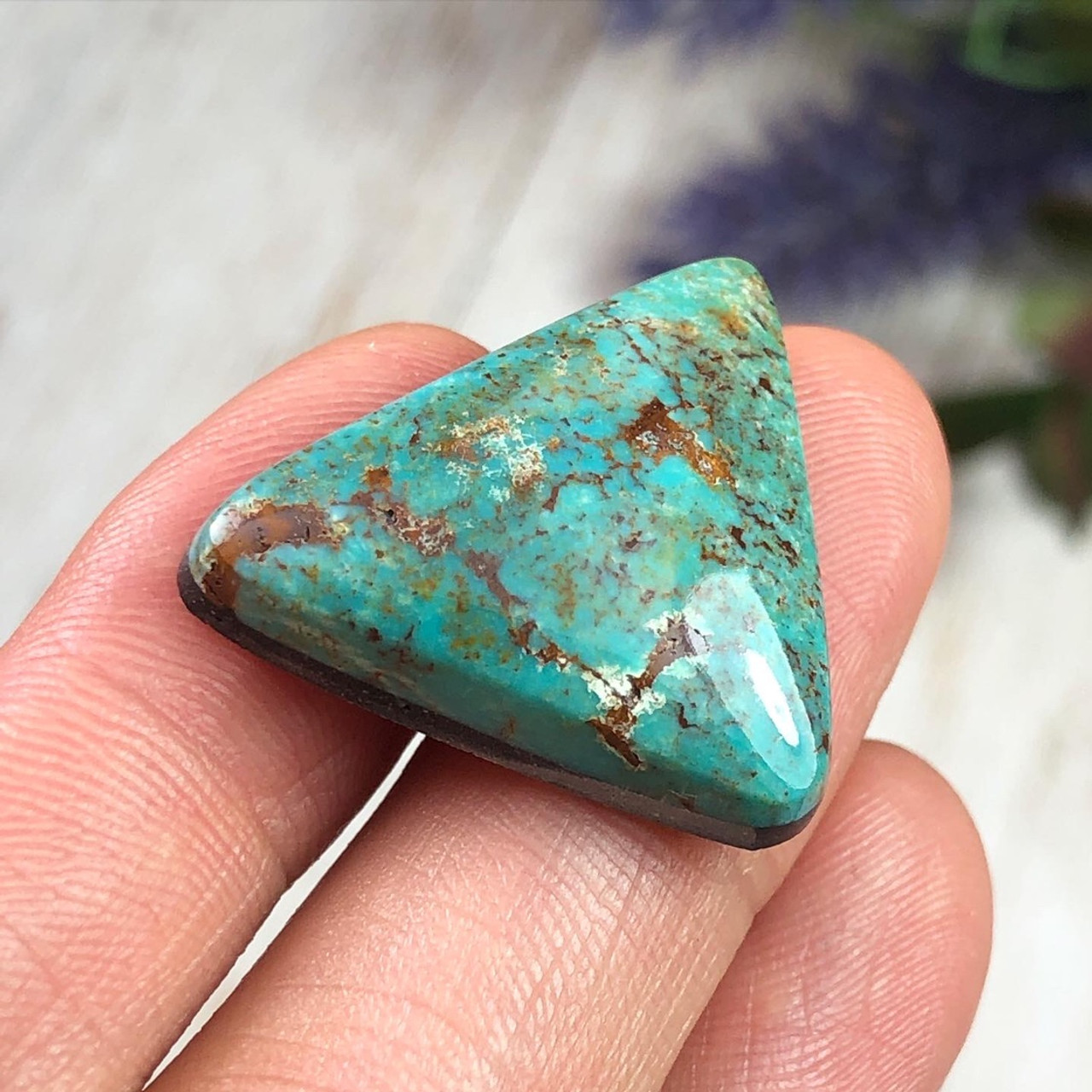 得価 Natural GemGrade Cloud Mt. Turquoise Cab 各種パーツ www