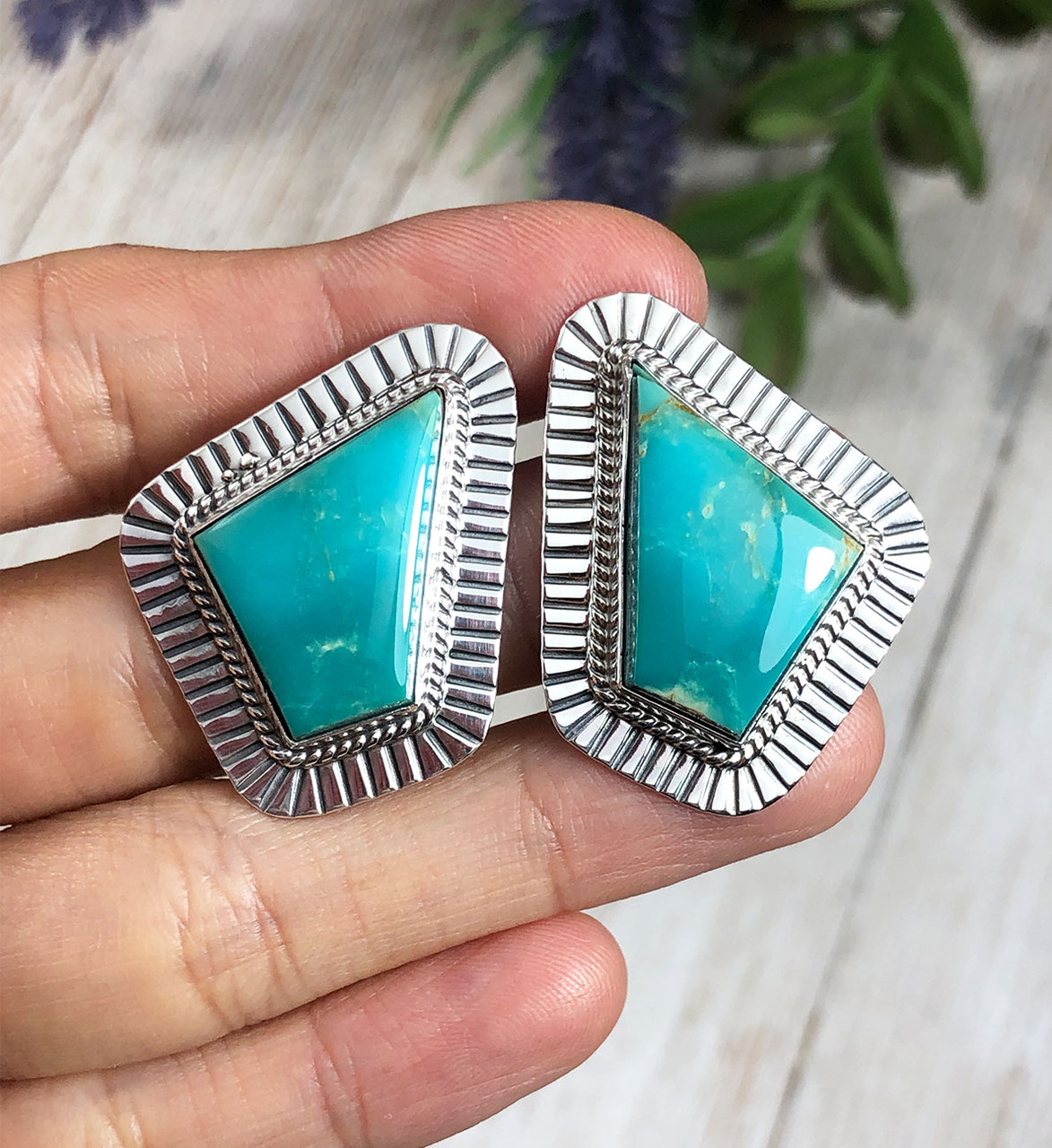 Handmade Blue Fused Glass Sterling Silver Stud Earrings | Fused glass stud  earrings, Sterling silver earrings studs, Silver earrings studs