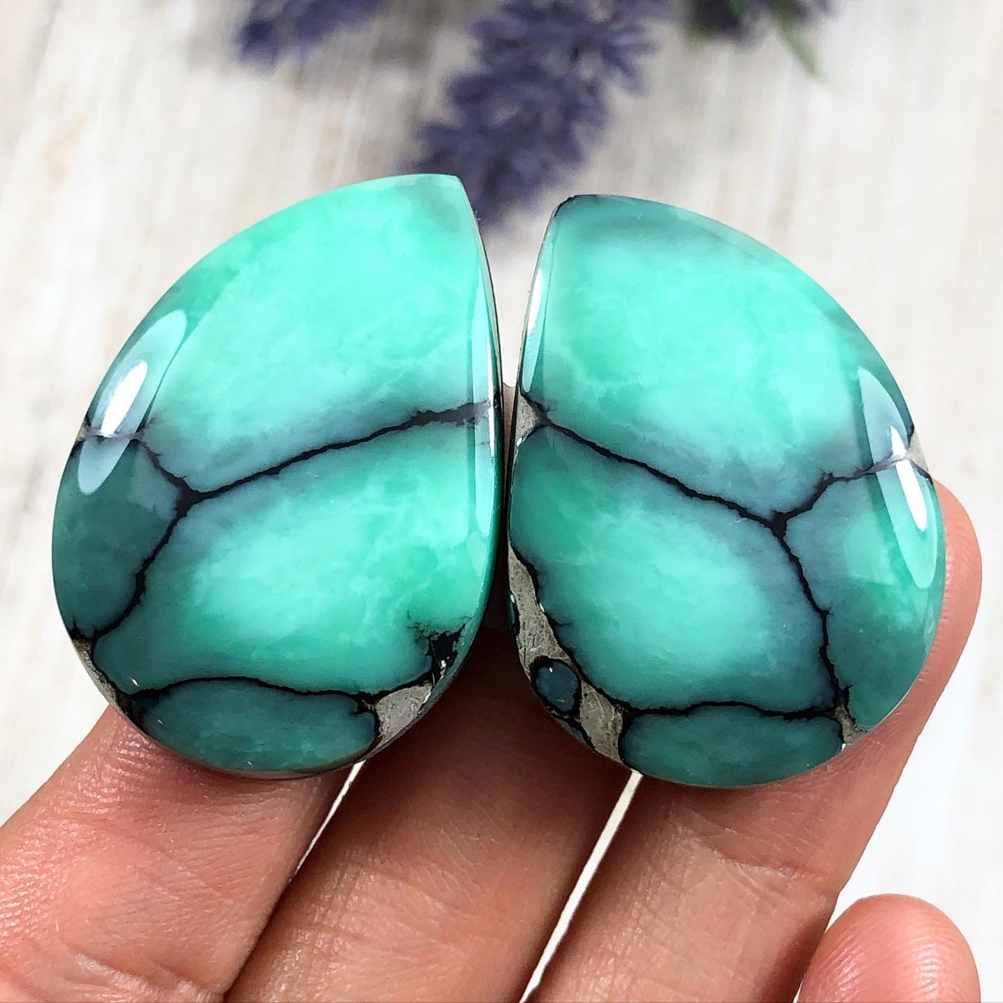 Desert Bloom Variscite Dillon & Nattarika