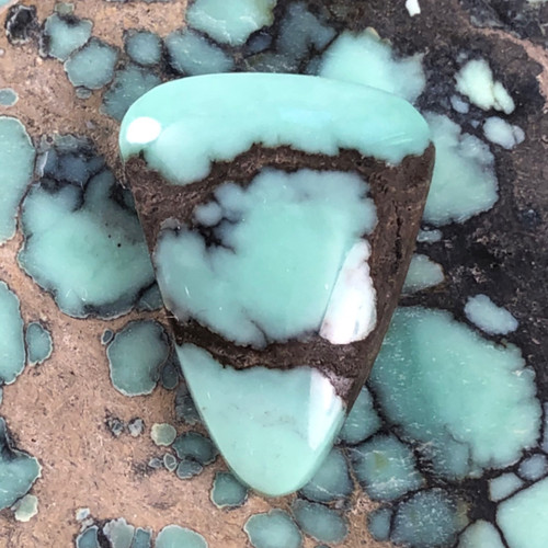 18.65 CTs. Desert Bloom Variscite Cabochon 