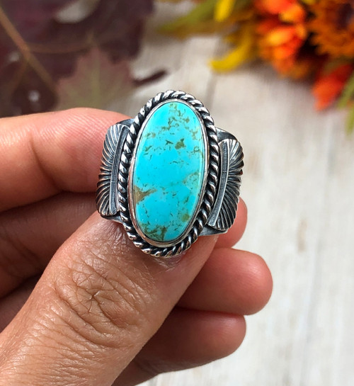 Blue King's Manassa Turquoise Ring