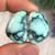 30.35 CTs. Natural Angel Wing Variscite Cabochon Pair 