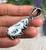 Handmade Sterling Silver and White Buffalo Pendant by Nattarika