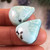23.25 CTs. Natural Lone Mountain Turquoise Cabochon Pair 