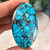66.65 CTs. Large Spiderweb Hubei Turquoise Cabochon