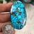66.65 CTs. Large Spiderweb Hubei Turquoise Cabochon