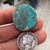 27.25 CTs. Natural Pilot Mountain Turquoise Cabochon 