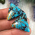 34.35 CTs. Hubei Turquoise Cabochon pair 