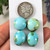Sonoran Gold Turquoise Cabochon Earrings set
