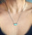 Women's Sterling Silver and Morenci Turquoise necklace by Nattarika