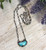Women's Sterling Silver and Morenci Turquoise necklace by Nattarika Hartman