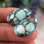 19 CTs. Natural Desert Bloom Variscite Cabochon pair  19 CTs. Natural Desert Bloom Variscite Cabochon pair
