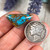 12.35 CTs. Royston Turquoise Cabochon 
