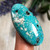 29.8 CTs. White Water Turquoise Cabochon 
