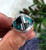 Inlay Band Ring with Turquoise and Jet