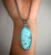 Natural Blue Diamond Turquoise Necklace