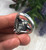 Bohemian Sterling Silver Ring with White Buffalo Size 8