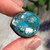 30.40 cts. Alpine Blue Turquoise With Pyrite Cabochon 