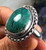 silver and turquoise ring size 8