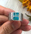 Turquoise Mountain Turquoise Inlay Mens Ring Size 9.5 