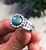 Stormy Mountain Turquoise Ring Size 9 by John Hartman