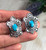 Natural Bisbee Turquoise Stud Earrings