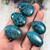 Free form Hubei Turquoise Cabochon 