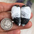 36.65 carats White Buffalo Cabochon pair 